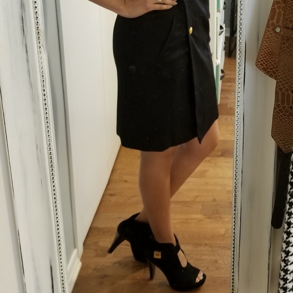 👗ALISON ANDREWS BLACK LONG BLAZER SUIT DRESS - Picture 5 of 6